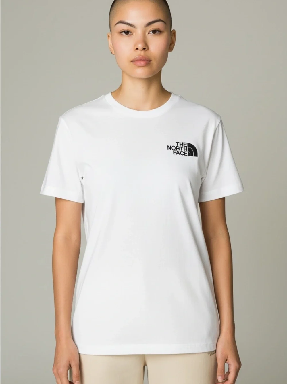 Men's The North Face Crew Neck Boxy Tee White T-Shirt Size M